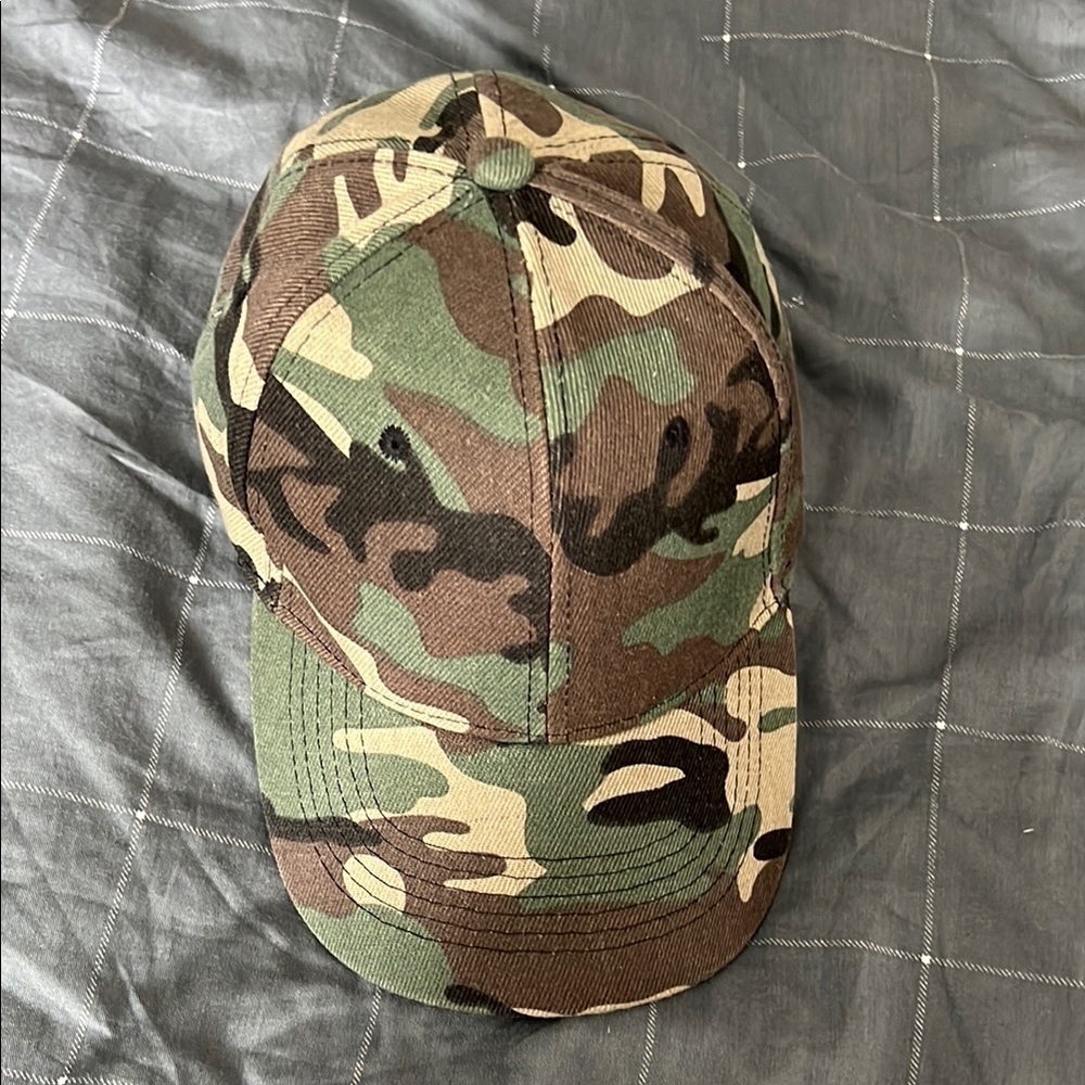 Woodland Camo Adjustable Baseball Cap Hunting Tactical Style Hat